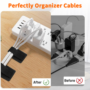 Hot Bán phụ kiện cạnh giường ngủ dính quan hệ cáp mở rộng dây móc và vòng lặp Dải <span class=keywords><strong>Clip</strong></span> dây Bàn Dây tổ chức - Product Image 6