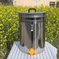Tangki Filter Madu Stainless Steel 50L Dengan Saringan Tangki Madu, Peralatan Peternakan Lebah