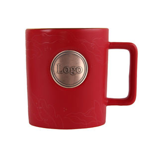 Venta al por mayor y personalización directa <span class=keywords><strong>de</strong></span> fábrica promoción <span class=keywords><strong>de</strong></span> Marca Taza <span class=keywords><strong>de</strong></span> cerámica <span class=keywords><strong>de</strong></span> estilo clásico con sello <span class=keywords><strong>de</strong></span> bronce para el hogar y el regalo - Product Image 2