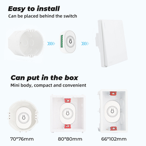 Interruptor Inteligente WIFI con Control <span class=keywords><strong>Remoto</strong></span> Inalámbrico de 30m de Alcance, 4 Botones, Función de Temporizador <span class=keywords><strong>para</strong></span> Puerta de Garaje, Plástico, Directo de Fábrica - Product Image 2