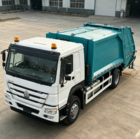 Camion de ramassage des déchets à haute capacité de charge HOWO 16CBM, véhicule de transport et de compression des ordures pour l'assainissement municipal