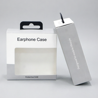 Boîte pliante en carton blanc de petite taille sur mesure, universelle pour adaptateur de chargeur PD, emballage US (avec insert en papier)