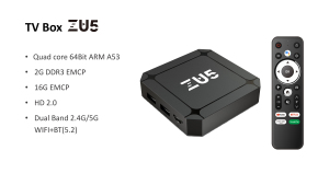 New TV hộp zu5 Allwinner H313 2 + 8GB media player Android 10 Quad Core nhà máy Set Top Box - Product Image 6