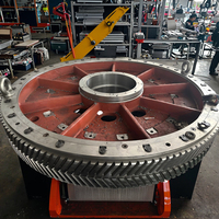Services de forgeage à chaud de haute qualité, engrenages super grands traités thermiquement, divers aciers acceptés, certifié ASTM, machines durables
