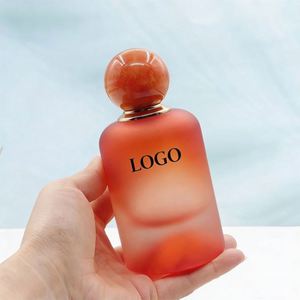 Customizable Logo Frosted 30ml 50ml 100ml <b>Empty</b> Glass Perfume <b>Bottles</b> with Colorful Ball Cap & Golden Sprayer - Product Image 2