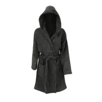 Black Waffle Robe, Women and Mens Cotton Bathrobe Made in Turkey Breathable fabric light weight best seller, Turkish robes