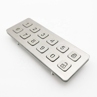 Teclado Numérico Mecánico de Metal Personalizado de 12 Teclas, Retroiluminado, Anti-vandalismo, de Acero Inoxidable para Cerradura de Contraseña de Caja Fuerte, Armario de Almacenamiento