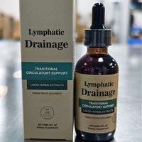 Gouttes liquides de drainage lymphatique à marque OEM, suppléments à base de plantes, échinacée pour la détoxification et le soutien lymphatique, emballage en bouteille