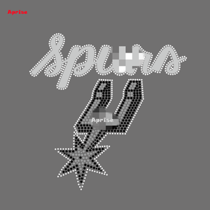 Motif carré personnalisé en strass thermocollants pour vêtements, sacs et chaussures, motif football Spurs - Product Image 3