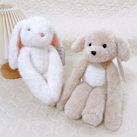 OEM ODM Personnalisé Poupée en tissu magnétique à bras longs, style paresseux, modèles Singe, Renard, Éléphant bleu, Lapin, Cochon rose, en Polyester, pour le sommeil réconfortant