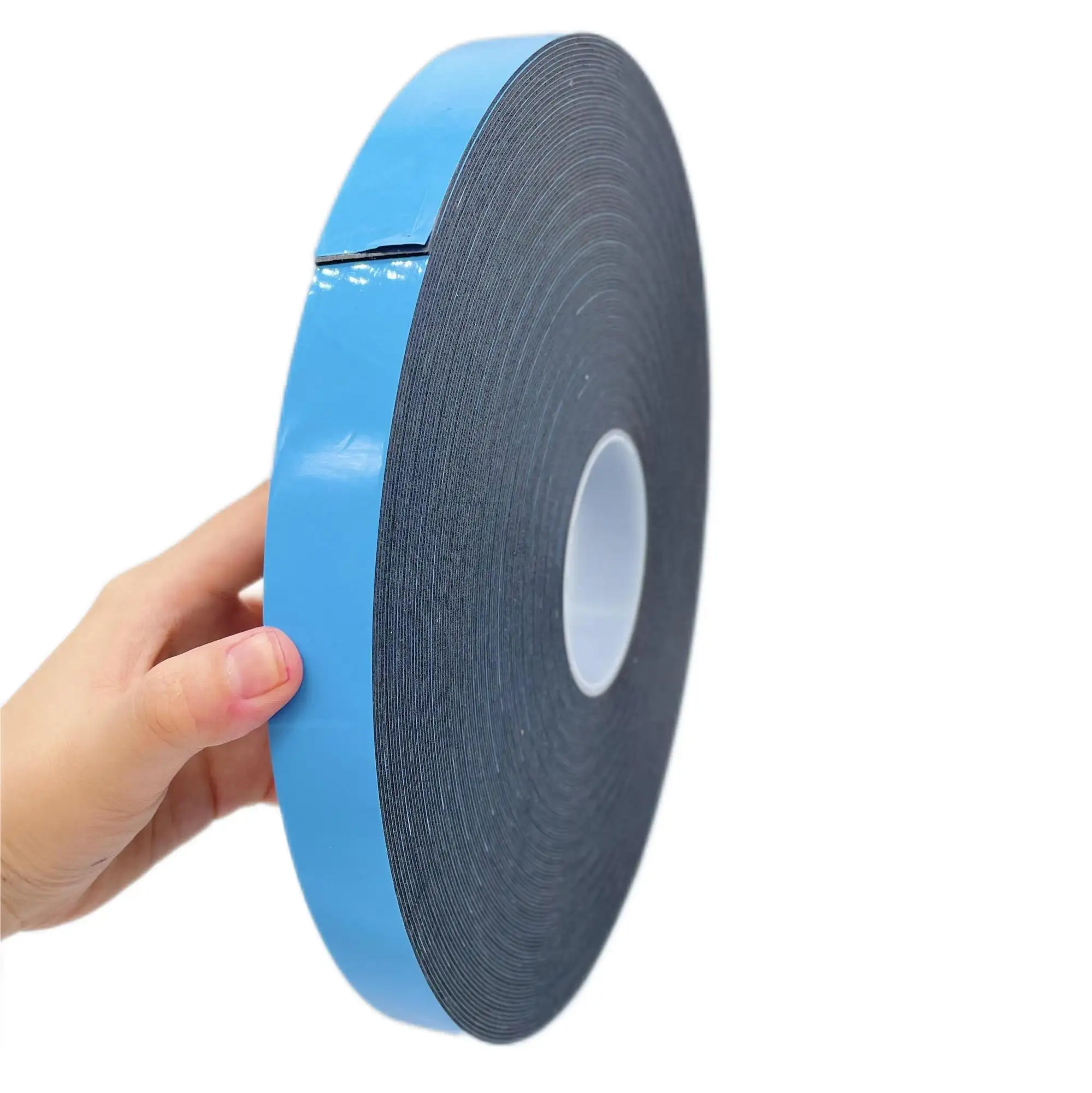 Изоляция Fastbond 0,5 мм, Нетоксичная синяя высокоплотная односторонняя черная полиэтиленовая пенная лента