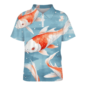 Camisa de hombre con cremallera, corte relajado, tejido transpirable, estampado liso/a rayas/bordado, talla XL, teñido liso - Product Image 5