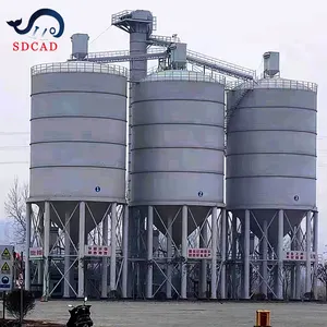 SDCADブランド特別カスタマイズセメントサイロ125t100トンタンクセメントサイロ10トンクリーニングミニ小型セメントサイロ