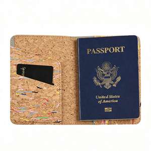 Cartera de Viaje Multifuncional de Madera y Cuero PU, Porta Tarjetas, Etiqueta para Equipaje, para Viajes de Negocios, Regalo, con Logotipo Personalizado - Product Image 3