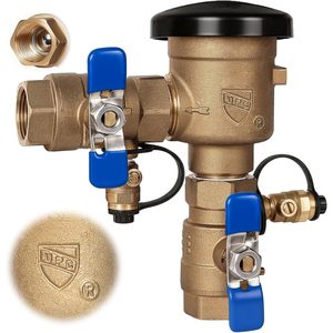 Ondaqua 1 Inch Brass Pressure Vacuum Breaker 400 Psi <b>Sprinkler</b> Backflow Preventer For Farm <b>Irrigation</b> Systems - Product Image 1