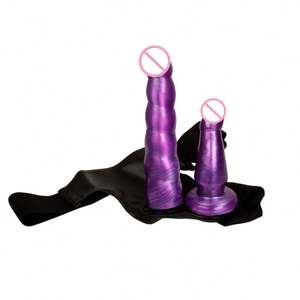 Consolador con correa, consolador doble portátil con cinturón, juguete sexual, juego para adultos, juguete de amor, consoladores sin tirantes, pene <span class=keywords><strong>Anal</strong></span> - Product Image 3