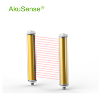 Akusense Série BML14 24V PNP NPN Capteur de sécurité industriel à rideau lumineux IP65 Distance de détection 0,3-3M à faisceau traversant en aluminium