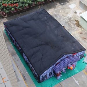Envío a Domicilio, Laberinto Inflable Gigante de 15x10m para Halloween, Casa Embrujada Personalizada con Temática de Circo, Habitación de Escape - Product Image 5