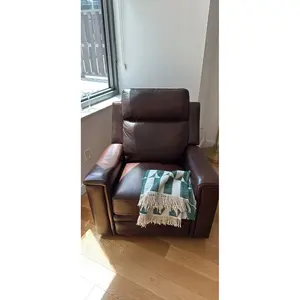 Sillón Reclinable de Cuero Marrón - Product Image 2