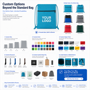 Bolsa <span class=keywords><strong>de</strong></span> Lona con Cordón Ajustable <span class=keywords><strong>de</strong></span> Varios Tamaños, Bolsa Resistente con Cierre Metálico Personalizado <span class=keywords><strong>de</strong></span> Primera Calidad para la Escuela y Deportes <span class=keywords><strong>de</strong></span> Club - Product Image 6