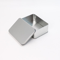 Boîte en étain rectangulaire 125*90*50mm pour chocolat, emballage cosmétique, boîte à bonbons personnalisée pour mariage, écologique, recyclable, en métal, livraison rapide
