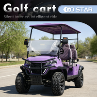 Carrito de Golf Eléctrico Comercial de 4 Plazas con Toldo de Panel Solar y Almacenamiento de Carga para Servicio al Cliente en Centros Comerciales