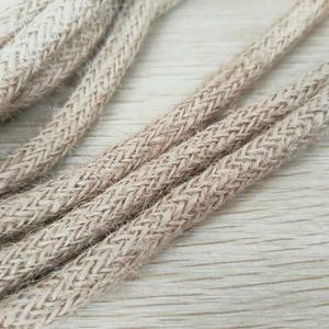 Câble d'alimentation électrique Hangxing tressé rond à 2 conducteurs, âme en cuivre toronné de 0,824 mm, isolation PVC, gaine en <span class=keywords><strong>jute</strong></span>, modèle HXA-088 85-265V - Product Image 5