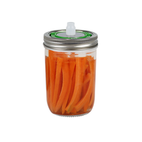 Couvercles de bocaux Mason en acier inoxydable avec suivi de date pour bocaux Mason de 16 oz et 32 oz