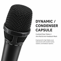 Microphone sans fil portable polyvalent pour événements festifs, réceptions, galas, longue portée, zéro décalage sonore, équipement audio