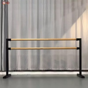 Ba Lê barre thanh đôi 8 ft dài màu đen treo tường cố định Chiều cao Ballet barre hệ thống Studio Ballet bar, Dance bar để bán - Product Image 4