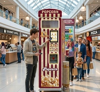 Système de distribution de pop-corn compact et peu encombrant, vente en gros directe du fabricant, machine à pop-corn électrique très vendue pour les magasins