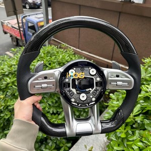 Volante Deportivo Personalizado de Fibra de Carbono y Gamuza para <span class=keywords><strong>Mercedes</strong></span> <span class=keywords><strong>Benz</strong></span> W204 W205 W209 W213 S550 C300 Clase <span class=keywords><strong>C</strong></span> E <span class=keywords><strong>Amg</strong></span> E350 Gle <span class=keywords><strong>450</strong></span> - Product Image 6