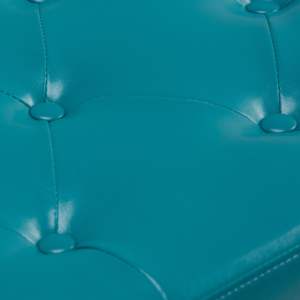 Banco Otomano de Almacenamiento Hamilton, Plegable, en Cuero Sintético Azul Mediterráneo, para Entrada o Sala de Estar - Product Image 6