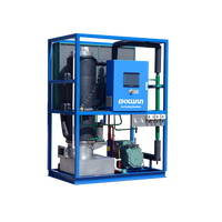 Machine à glaçons industrielle et commerciale neuve de 10 tonnes/jour avec refroidissement par eau et compresseurs Emerson/Fusheng/Hitachi