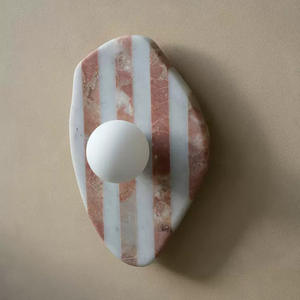 indoor hotel <b>sconce</b> lamp bedroom bedside natural marble <b>wall</b> bracket <b>lights</b> modern - Product Image 3