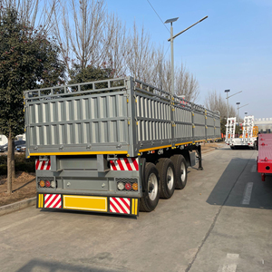 <span class=keywords><strong>Prix</strong></span> d'usine 60t acier pieu clôture Cargo semi-remorques 3 essieux <span class=keywords><strong>remorque</strong></span> <span class=keywords><strong>de</strong></span> Transport avec 12r22.5 paroi latérale semi-<span class=keywords><strong>remorque</strong></span> Cargo Truck - Product Image 2