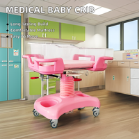 Nouveau-né poussette bébé berceau équipement médical mobile pour obstétrique gynécologie hôpital meubles ABS métal matériel