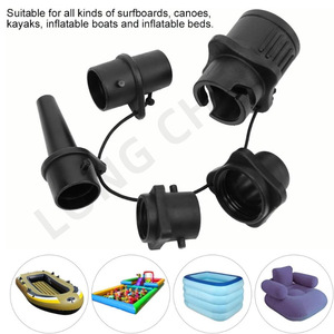 Adaptador de válvula de aire multifuncional LCO-SPORT para tabla de surf, kayak, bote inflable, colchón, conector de plástico de ajuste universal - Product Image 1