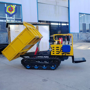 Charge hydraulique 800 kg, chargeurs 10 CV, <span class=keywords><strong>brouette</strong></span> à chenilles motorisée, <span class=keywords><strong>moteur</strong></span> diesel, mini tombereau à chenilles, camion à benne multifonctionnel - Product Image 3
