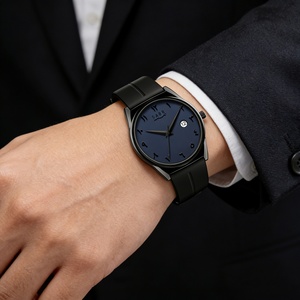 Reloj de Cuarzo con Números Arábigos Color Desierto, Calendario, Resistente al Agua, Correa de Silicona, Hebilla Magnética, Reloj SABR para Hombre - Product Image 4