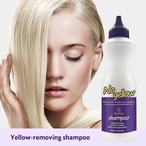 Shampoo pour cheveux violet à la kératine 500 ml, élimine les tons jaunes, orange et brassy, hydrate, lisse, traitements capillaires pour cheveux violet - Product Image 2