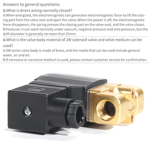 AIRTAC 2W030/050-06/08/10/15AC220V/DC24V électrovanne solénoïde électrovanne - Product Image 3