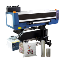 Imprimante textile Qinyu 60 cm entièrement automatique 3D DTF à encre UV rouleau-à-rouleau avec têtes Epson 4 I3200, nouvelle technologie