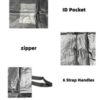 Sac pour cadavre en PVC jetable, imperméable, anti-fuite, avec fermeture éclair et poignées