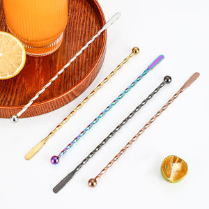 도매 304 스테인리스 스틸 스터링 스틱 칵테일 스틱 바 스터러 밀크티 커피 스터링 스틱 - Product Image 5