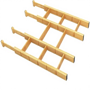 Modern Space-Saving <b>Drawer</b> Dividers Inserts (4 Dividers 9 Inserts) Adjustable Expandable for Kitchen Home Office Utensils - Product Image 1