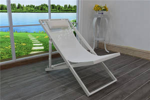 Di Động Ngoài Trời Hồ Bơi Sunbed Đồ Nội Thất Có Thể Gập Lại Sun Lounger Nhôm Bãi Biển Boong Ghế - Product Image 2