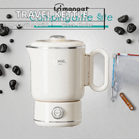 Bouilloire électrique pliable portable, double tension, 1,0 litre, ébullition rapide, pour les voyages, la maison, le bureau et l'usage domestique, compacte et légère