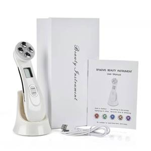 SHOmfrs 510K <span class=keywords><strong>terapia</strong></span> de luz roja para cara y cuello microcorriente uso doméstico máquina de estiramiento de la piel OEM/ODM Dispositivo de cuidado de la piel personalizado - Product Image 5
