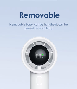 Ventilateur à main portable blanc à vendre petit ventilateur de poche de voiture ventilateur à main promotionnel commercial - Product Image 6